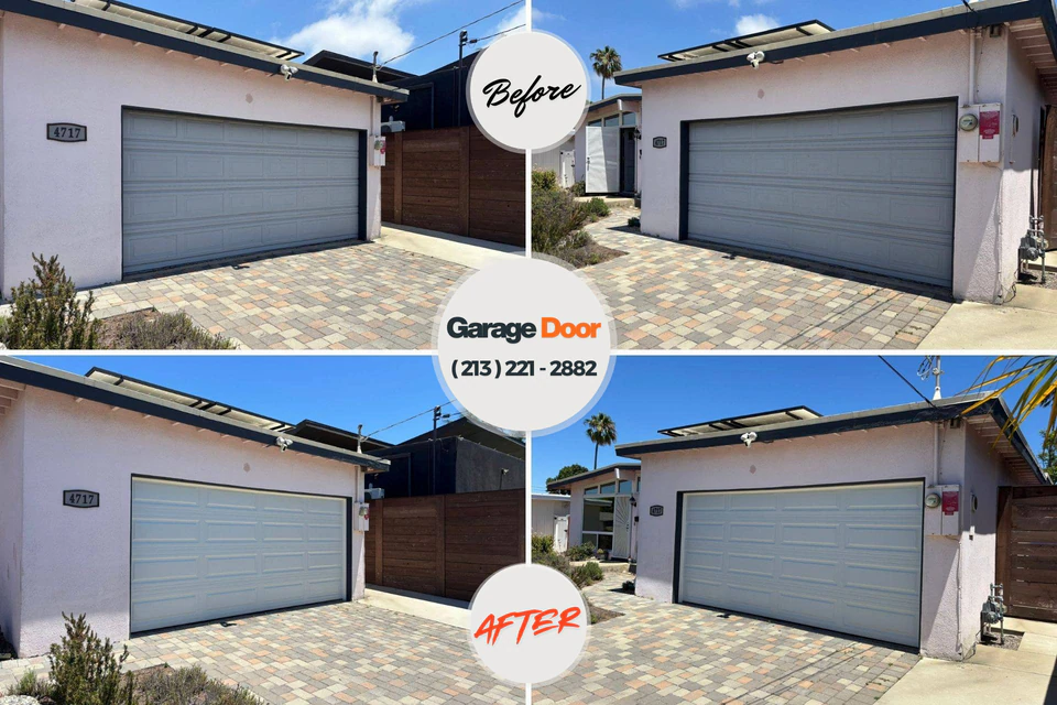Before and after: garage door repair South Waverly, PA